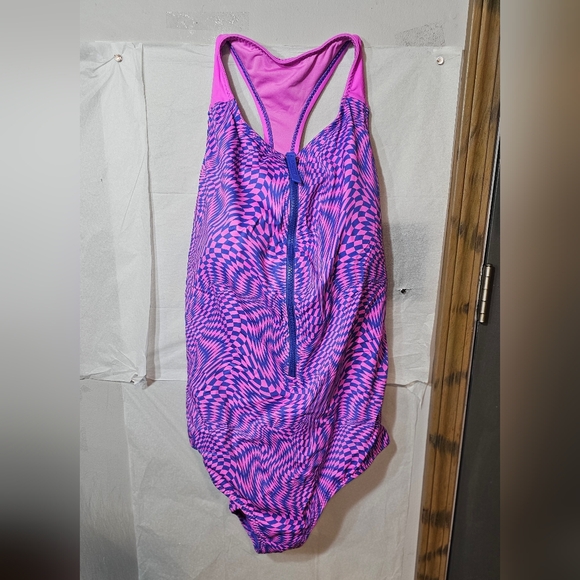 Fabletics Zip-Front Racerback Shaping One-Piece - NWT - Picture 2 of 4